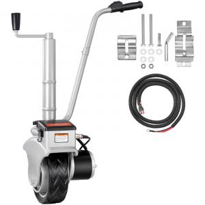 Elektromos Utánfutó támasztókerék, 350 W-os, 12 V-os, 6 mm, 2300 kg teherbírás