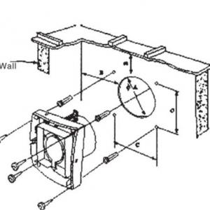 Elszívó ventilátor – fém axiális szellőztető 25cm - 1680 m³/óra