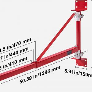 Emelőkeret  emelő lengőkar csörlő  300/1500 kg 180°