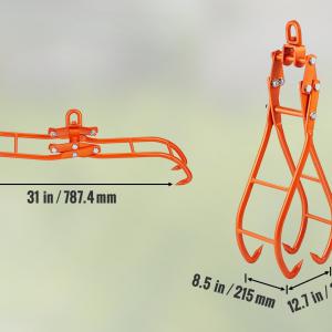 Erdészeti fogó, hátfogó, teherbírás 1000 kg