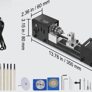 Faeszterga és marógép tartozékokkal 70 x 160 mm, 24 V DC, 96 W, 7 sebesség