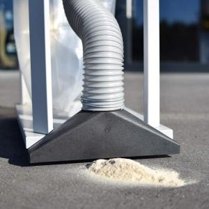 Faipari elszívórendszer adapterkészlettel és finompor-szűrővel, 750 W motorral, 1150 m³/óra elszívási teljesítménnyel, 60 literes gyűjtőzsákkal