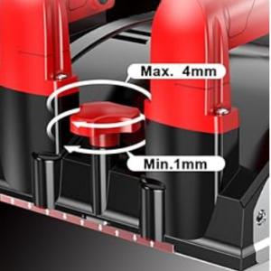 Falcsiszoló, betonmaró teljesítmény 1600W,vágási szélesség 16cm,  állítható mélység 1-4 mm, 4000 ford./perc