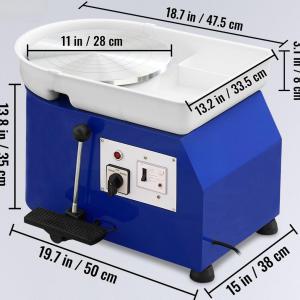 Fazekaskorong, Korongozó, agyagozó korong 280 mm-350W kék