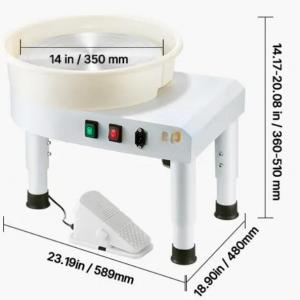 Fazekaskorong, Korongozó, agyagozó korong 360 mm 450 W fehér