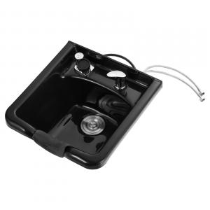 Fekete Műanyag Hajmosó Tál komplett szifon szettel