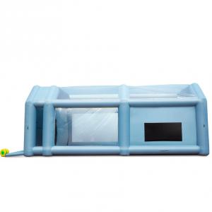 Felfújható festőfülke – 8 x 4,5 x 3,3 m  méretű felfújható szórókabin, 960W teljesítményű fúvóval és légszűrő rendszerrel, hordozható autófestő sátor