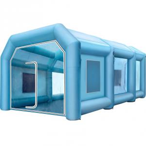 Felfújható festőfülke szórókabin –  8 × 4,5 × 3 m  felfújható szórókabin, 950 W teljesítményű 2db fúvóval