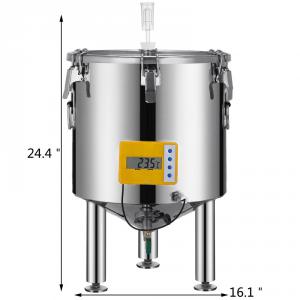 Fermentáló edény, sörfőző – 50l, hőmérővel