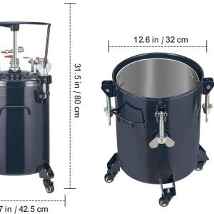 Festékszóró Tartály – 30 Literes, Fém Állvánnyal és Szivárgásgátló Tömítéssel (Max. 4,8 bar)