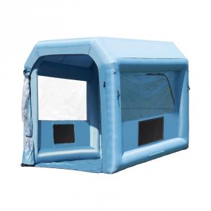 Festőfülke 3,0 × 2,5 × 2,5 méteres szórókabin 550 W-os fúvóval és légszűrő rendszerrel