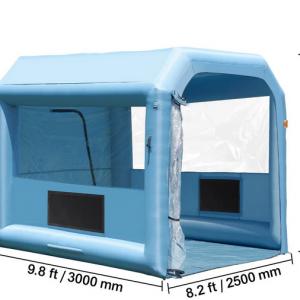 Festőfülke 3,0 × 2,5 × 2,5 méteres szórókabin 550 W-os fúvóval és légszűrő rendszerrel