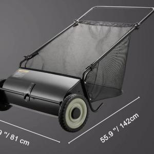 Fű és lombseprű, gyepseprő fűgyűjtő 200 liter