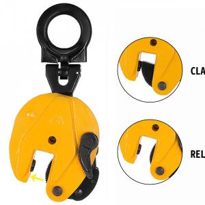 Függőleges lemezmegfogó, lemezfogó 1000 kg