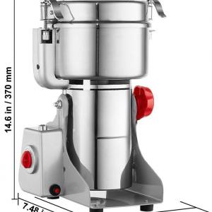 Fűszermalom elektromos gabonadaráló, fűszerdaráló gép rozsdamentes acél - 1000 g- 3000W