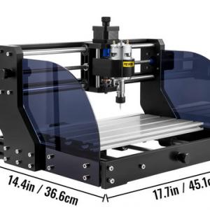 Gravírozógép 300×180×45 mm – CNC Router CNC 3018 Pro 15W Lézergravírozó, GRBL vezérlésű 3 tengelyes gép offline vezérlővel, műanyag, akril, PVC és fa megmunkálásához
