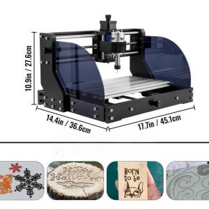 Gravírozógép 300×180×45 mm – CNC Router CNC 3018 Pro 15W Lézergravírozó, GRBL vezérlésű 3 tengelyes gép offline vezérlővel, műanyag, akril, PVC és fa megmunkálásához