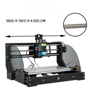 GRBL vezérlésű CNC gravírozógép 500 mW-os, 405 nm-es lézermodullal, 300 × 180 × 45 mm munkaterülettel