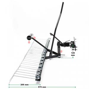 Gyepszellőztető, gyepfésű seprűgép  ATV traktorokhoz 120 cm