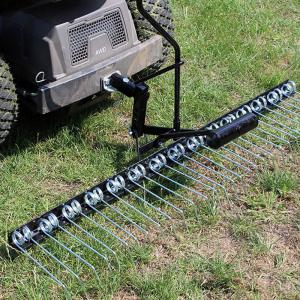 Gyepszellőztető, gyepfésű seprűgép  ATV traktorokhoz 120 cm