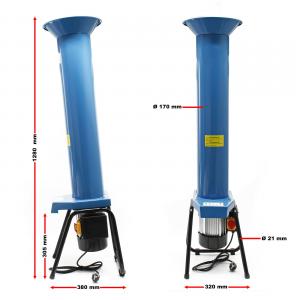 Gyümölcs aprító, gyümölcsdaráló gép, cefre alapanyag elkészítő gép 1100W , 2800 fordulat/perc 1000kg/h