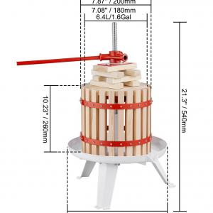 Gyümölcsprés borprés 6 liter