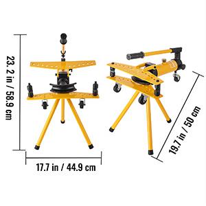 Hidraulikus Csőhajlító Gép Állvánnyal – 10 tonnás Nyomóerő, 2–5 mm Falvastagságú Csövekhez