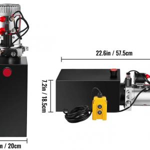 Hidraulikus Szivattyú 12V DC  tartály kapacitás 10 liter