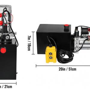 Hidraulikus Szivattyú 12V DC  tartály kapacitás 6 liter