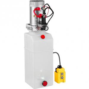 Hidraulikus Szivattyú 12V DC  tartály kapacitás 8 liter Egyszeres működésű