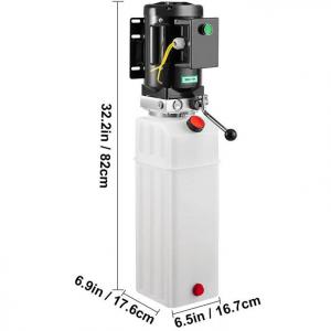 Hidraulikus szivattyú 220V AC, 6 L tartály – egyszeres működésű, 2,2 kW, max. 19 MPa,