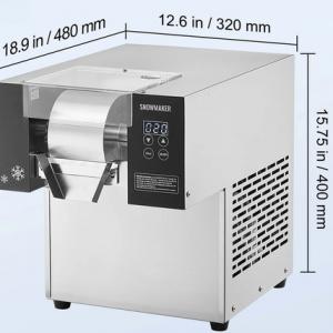 Hópehely jégkészítő gép, kb. 125 kg/24 óra kapacitás, rozsdamentes acél kivitel, léghűtéses rendszerrel