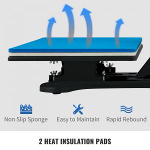 Hőprésgép – 1250 W, 30 × 38 cm, digitális vezérléssel, 5 db cserélhető présegységgel