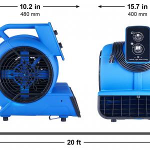 Hordozható hűtőventilátor, turbóventilátor  1200 fordulat/perc, 500 W