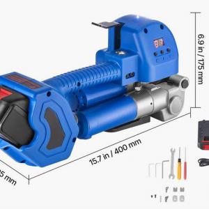 Ipari akkumulátoros pántológép – max. 5600 N feszítőerő, PET pántszalaghoz (10–19 mm), digitális vezérlés
