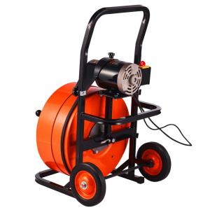 Ipari csőtisztító gép, csőgörény csatornatisztító gép – Elektromos lefolyótisztító gép, 30 m × 19 mm kábel, automatikus adagolással