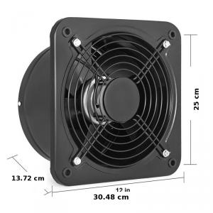 Ipari elszívó ventilátor – fém axiális szellőztető 25cm - 1680 m³/óra
