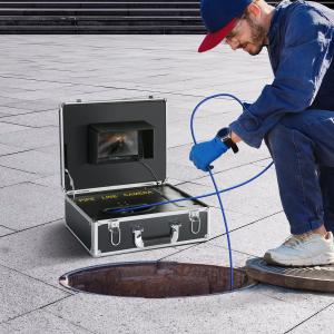 Ipari endoszkóp csatornavizsgáló kamera 7" képernyő, DVR funkció, vízálló,  16 GB SD kártya, csővezeték hossz: 30 m