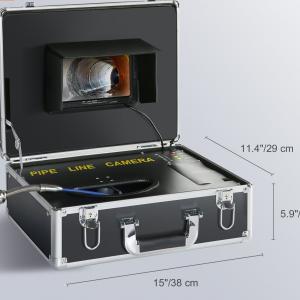 Ipari endoszkóp csatornavizsgáló kamera 7" képernyő, DVR funkció, vízálló,  16 GB SD kártya, csővezeték hossz: 30 m