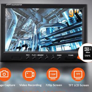 Ipari endoszkópos csatorna- és csővizsgáló kamera 512 Hz-es jeladóval, 23 cm-es 720p felbontású kijelzővel és 50 m-es kábellel