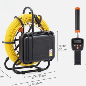 Ipari endoszkópos csatorna- és csővizsgáló kamera 512 Hz-es jeladóval, 23 cm-es 720p felbontású kijelzővel és 50 m-es kábellel