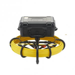 Ipari endoszkópos csatorna- és csővizsgáló kamera 512 Hz-es jeladóval, 23 cm-es 720p felbontású kijelzővel és 91 méteres kábellel