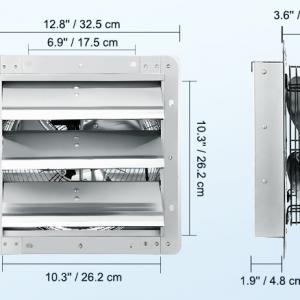 Ipari fém elszívó ventilátor – 262 mm - 27W