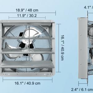 Ipari fém elszívó ventilátor – 480 mm - 105 W