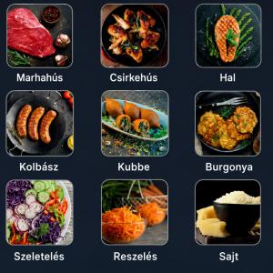 Ipari Húsdaráló 3000 W max. teljesítménnyel, LED kijelzővel, 9 sebességfokozattal, kolbásztöltő és Kibbe tartozékokkal