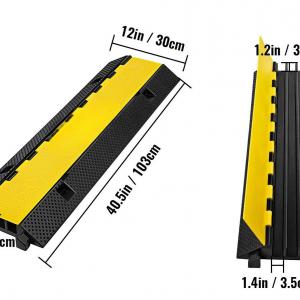 Ipari Kábelvédő rámpa nagy teherbírású 103 x 30 x 5,5 cm (3 csatornás)  teherbírás 10 000 kg