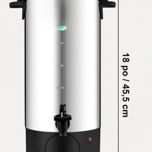 Ipari kávéfőző italmelegítő  7,4 literes kapacitással, 1000 W teljesítménnyel, 50 csésze kávé gyors elkészítéséhez