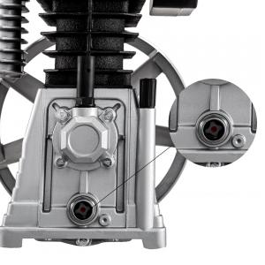 Ipari kéthengeres dugattyús légkompresszor szivattyú – 2,2 kW, 375 l/perc, max. 11 bar