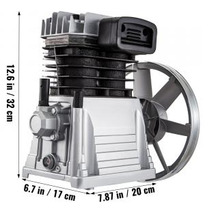 Ipari légkompresszor szivattyú 2,2 kW, 2 hengeres, 375 l/perc, 11 bar – alumínium ház, alacsony zajszint
