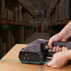 Ipari  pántológép PP és PET pántszalagokhoz (10–19 mm) – 800–5000 N feszítőerővel, nagy kapacitású akkumulátorral